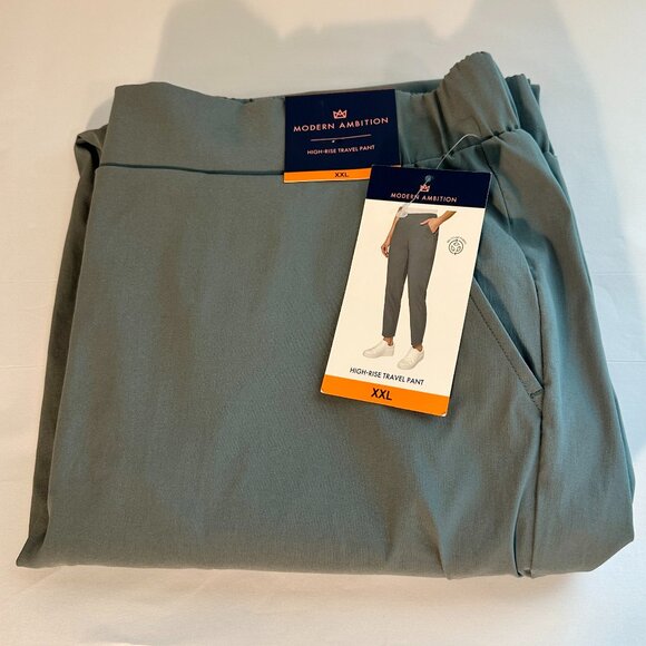 New Modern Ambition High Rise Travel Pant Women's Size XXL Elastic Waistband - Picture 1 of 14